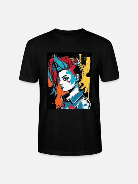Rebellisches Mädchen - Stanley/Stella Unisex Bio-T-Shirt CRAFTER - Schwarz