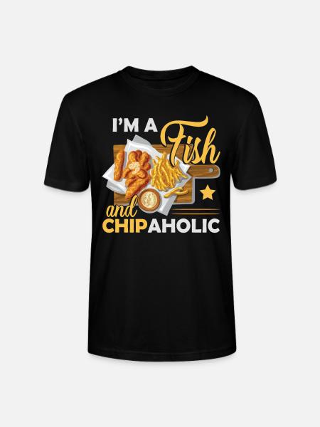 I'm A Fish And Chipaholic - Stanley/Stella CRAFTER Unisex Organic T-Shirt - black