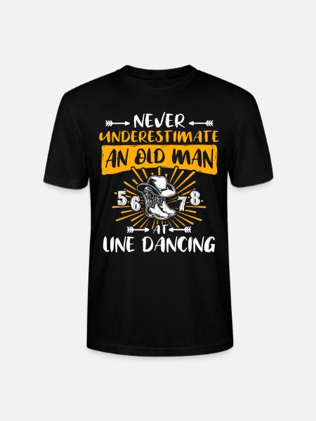 Sous-estimer Line Dance Man - T-shirt bio CRAFTER Stanley Stella Unisexe - noir