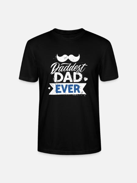 Daddest Dad Ever - Stanley/Stella CRAFTER Unisex Organic T-Shirt - black