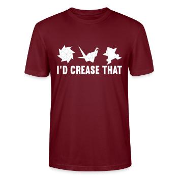 Origami - T-shirt bio CRAFTER Stanley Stella Unisexe - bordeaux - Devant - Alina (178cm) & Michal (187cm)