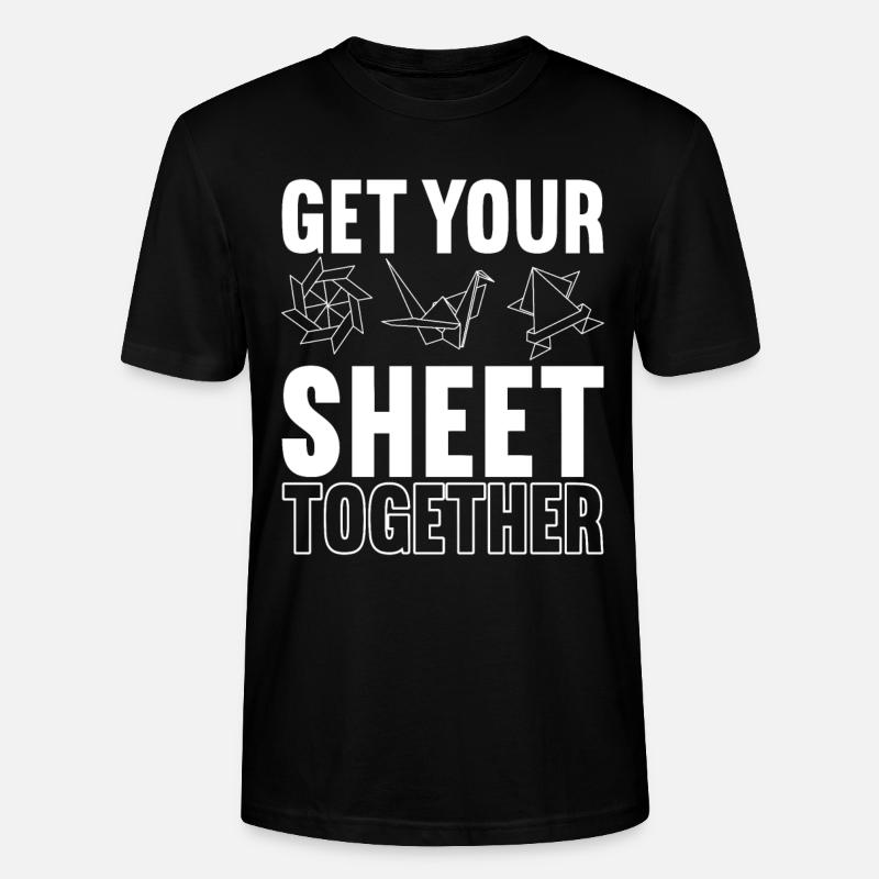 Origami - Stanley/Stella Unisex Bio-T-Shirt CRAFTER - Schwarz