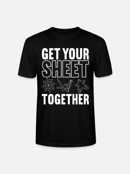 Origami - T-shirt bio CRAFTER Stanley Stella Unisexe - noir
