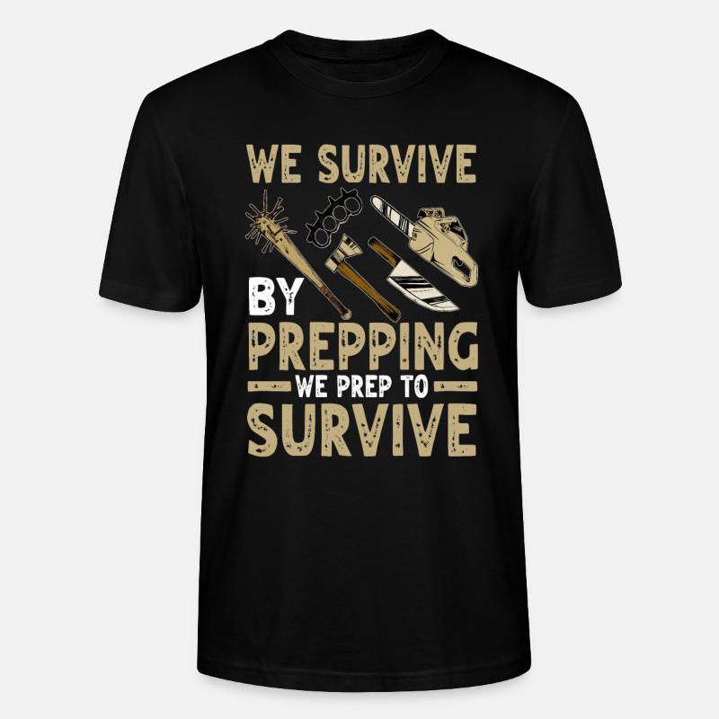Prepper - T-shirt bio CRAFTER Stanley Stella Unisexe - noir
