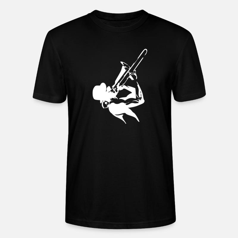 Trombone de peloton musical - T-shirt bio CRAFTER Stanley Stella Unisexe - noir
