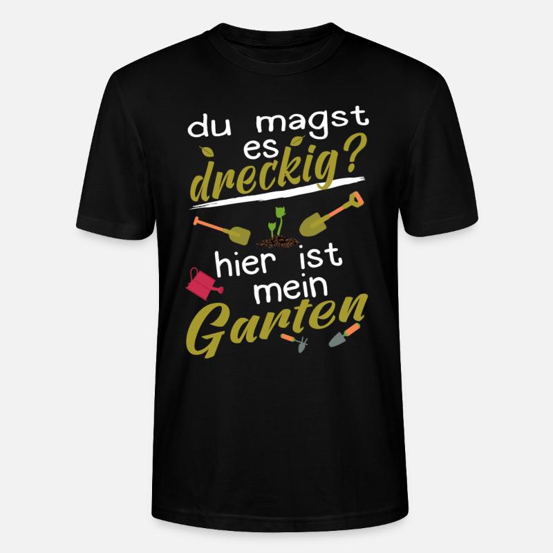 Blumenbeauftragte Gärtner Garten Gärtnerin - Stanley/Stella Unisex Bio-T-Shirt CRAFTER - Schwarz
