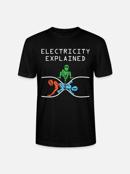 Electron physics - Stanley/Stella CRAFTER Unisex Organic T-Shirt - black