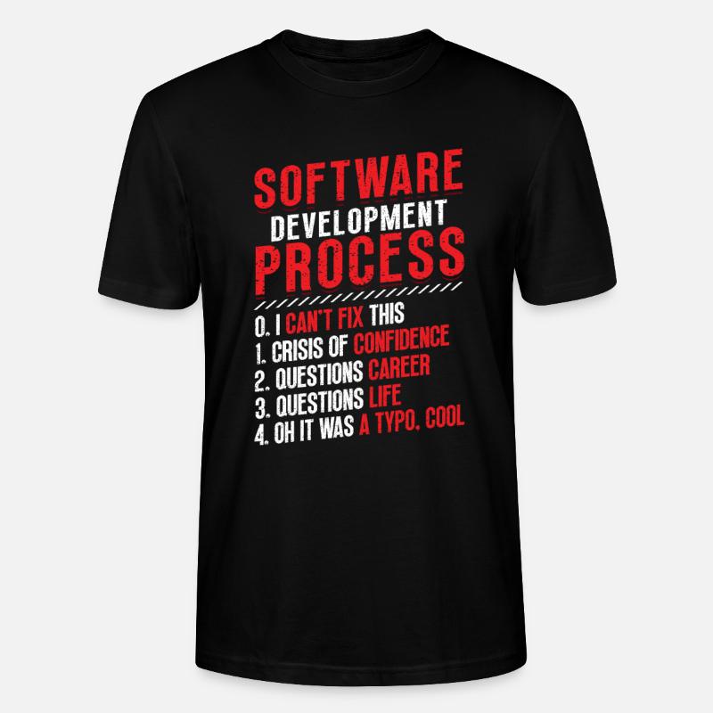 Processus de développement logiciel, programmation - T-shirt bio CRAFTER Stanley Stella Unisexe - noir