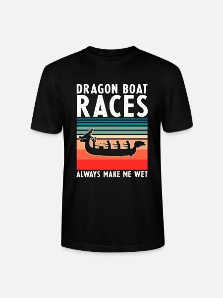 Chinesisches Bootsrennen für Drachenboot-Trainer - Stanley/Stella Unisex Bio-T-Shirt CRAFTER - Schwarz