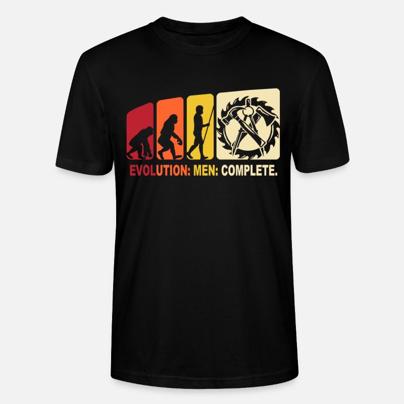 Charpentier Zimmermann Evolution - T-shirt bio CRAFTER Stanley Stella Unisexe - noir