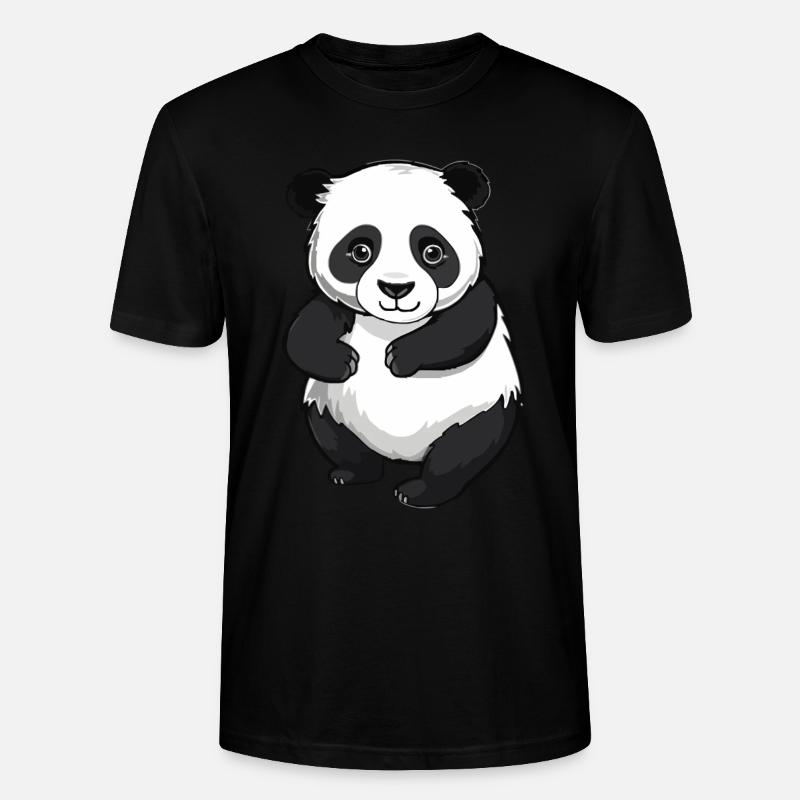 Panda - Stanley/Stella Unisex Bio-T-Shirt CRAFTER - Schwarz