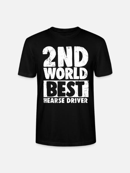 Zweitbester Leichenwagenfahrer der Welt - Stanley/Stella Unisex Bio-T-Shirt CRAFTER - Schwarz
