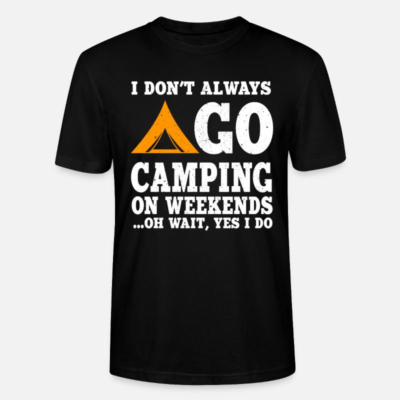 Fun Camping Lovers Cadeau - T-shirt bio CRAFTER Stanley Stella Unisexe - noir