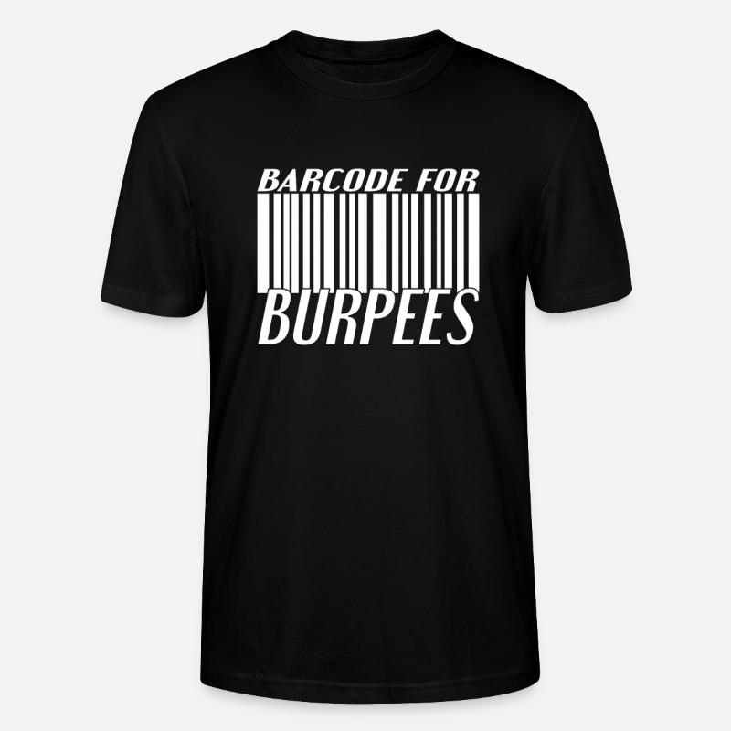 Code à barres Burpee - T-shirt bio CRAFTER Stanley Stella Unisexe - noir