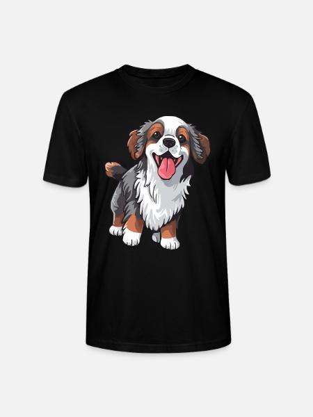 Chien mignon fidèle - T-shirt bio CRAFTER Stanley Stella Unisexe - noir