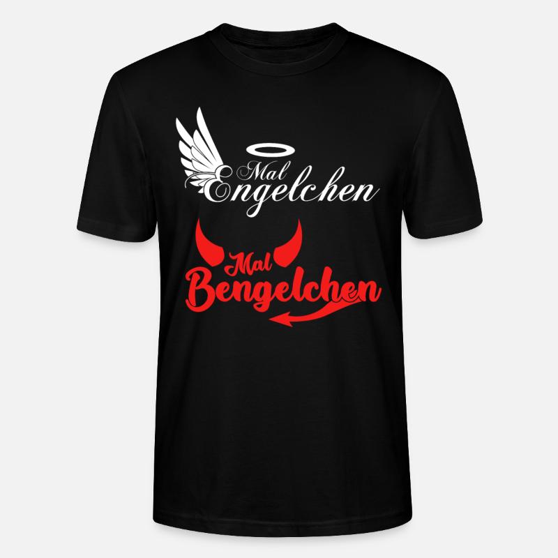 Engel Bengelchen Heiligenschein Bengel - Stanley/Stella Unisex Bio-T-Shirt CRAFTER - Schwarz