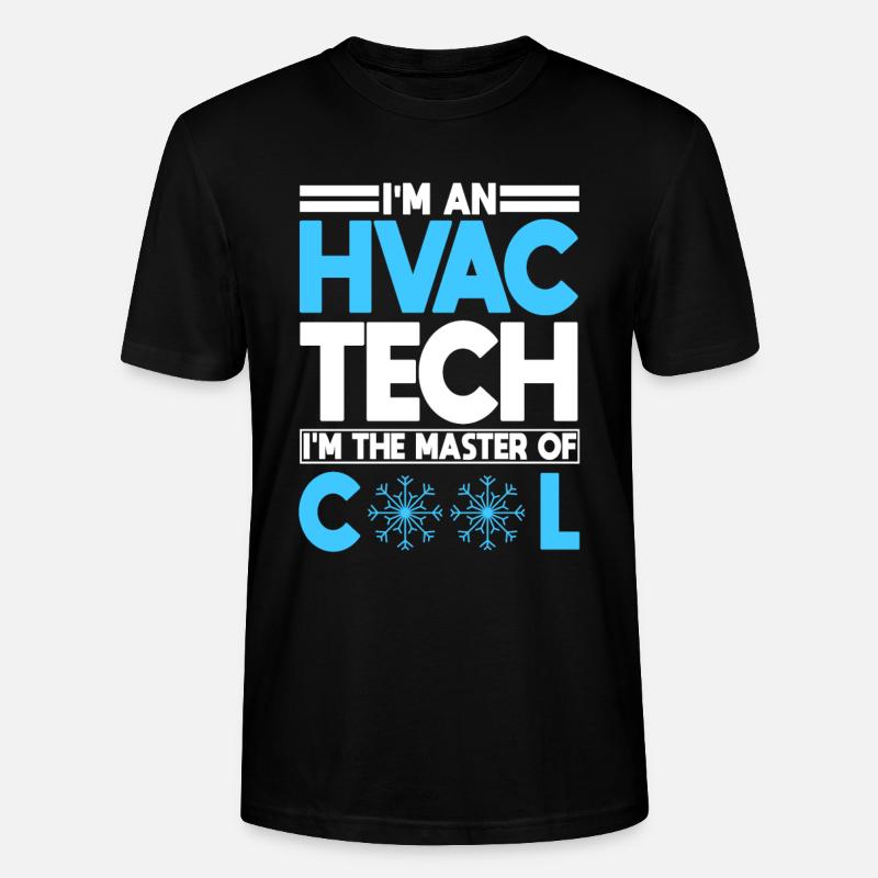 Lustige Hlk-techniker-bekleidung - Stanley/Stella Unisex Bio-T-Shirt CRAFTER - Schwarz