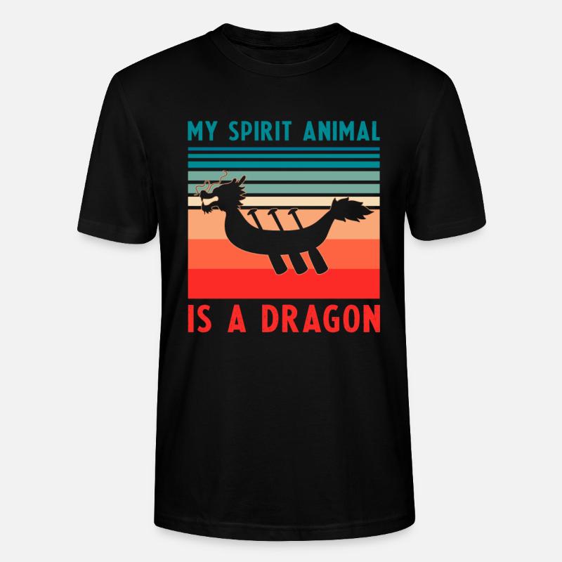 Drachenboot Trainer und Drachenboot - Stanley/Stella Unisex Bio-T-Shirt CRAFTER - Schwarz