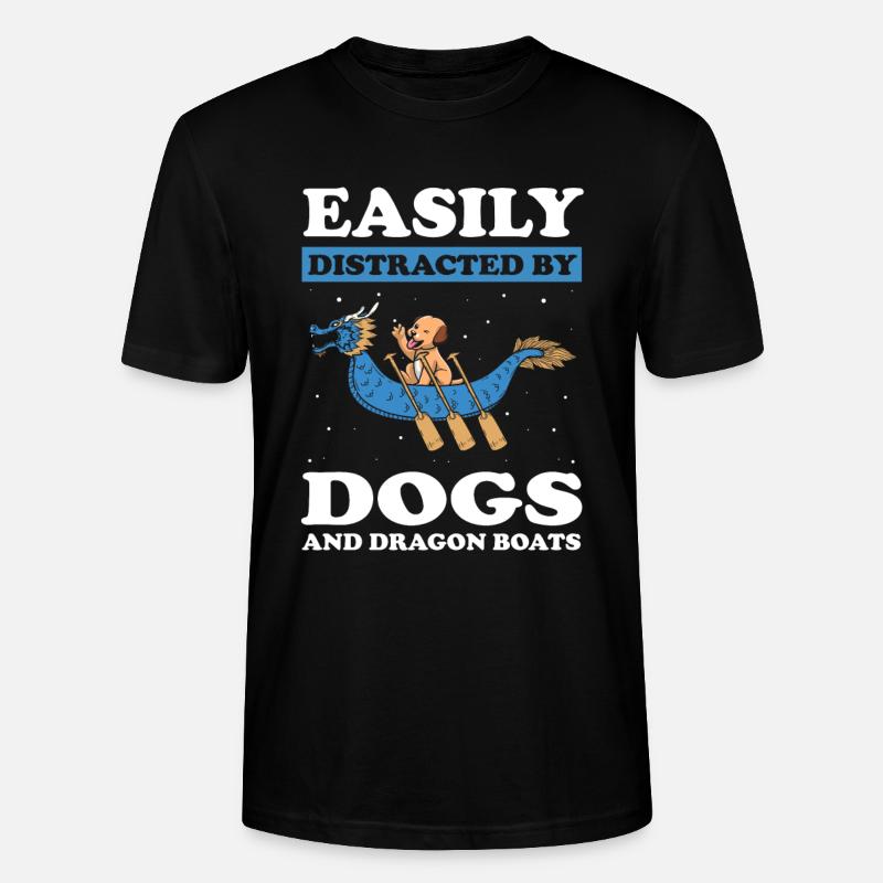 Drachenboot Crew und Drachenbootfahren - Stanley/Stella Unisex Bio-T-Shirt CRAFTER - Schwarz