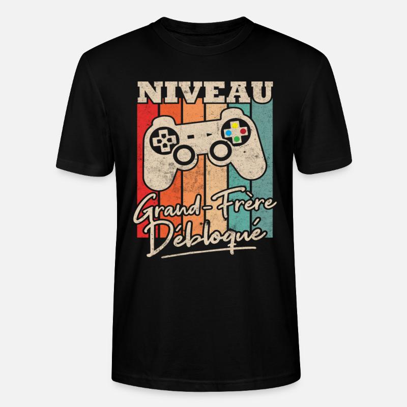 Niveau Grand Frère Débloqué - T-shirt bio CRAFTER Stanley Stella Unisexe - noir