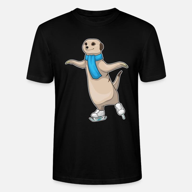 Suricates patins à glace - T-shirt bio CRAFTER Stanley Stella Unisexe - noir