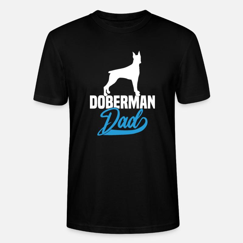 Doberman Dad - Stanley/Stella Unisex Bio-T-Shirt CRAFTER - Schwarz