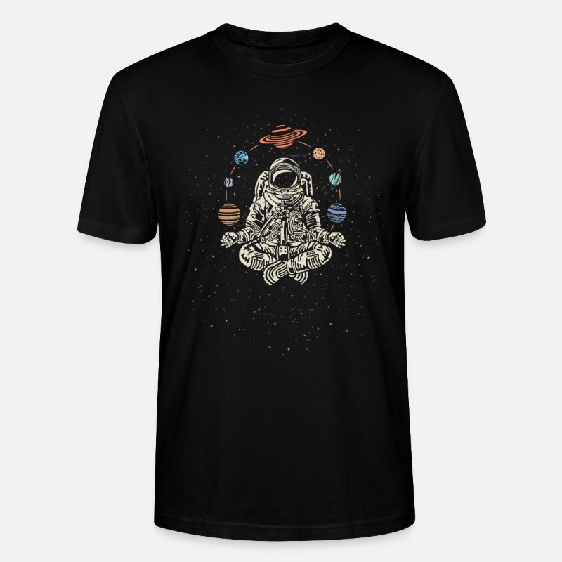 Professeur de yoga Rocket Astronaut - T-shirt bio CRAFTER Stanley Stella Unisexe - noir