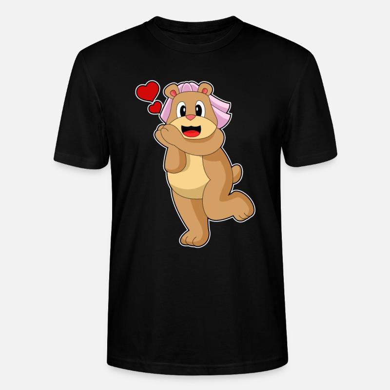 Mariage Bear Bride Veil - T-shirt bio CRAFTER Stanley Stella Unisexe - noir