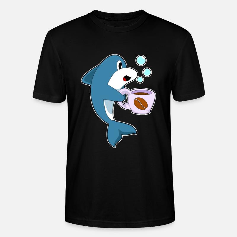 Tasse à café Delfin - T-shirt bio CRAFTER Stanley Stella Unisexe - noir