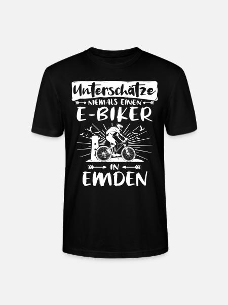 Emden Ebike Emdener Ebiker - Stanley/Stella Unisex Bio-T-Shirt CRAFTER - Schwarz