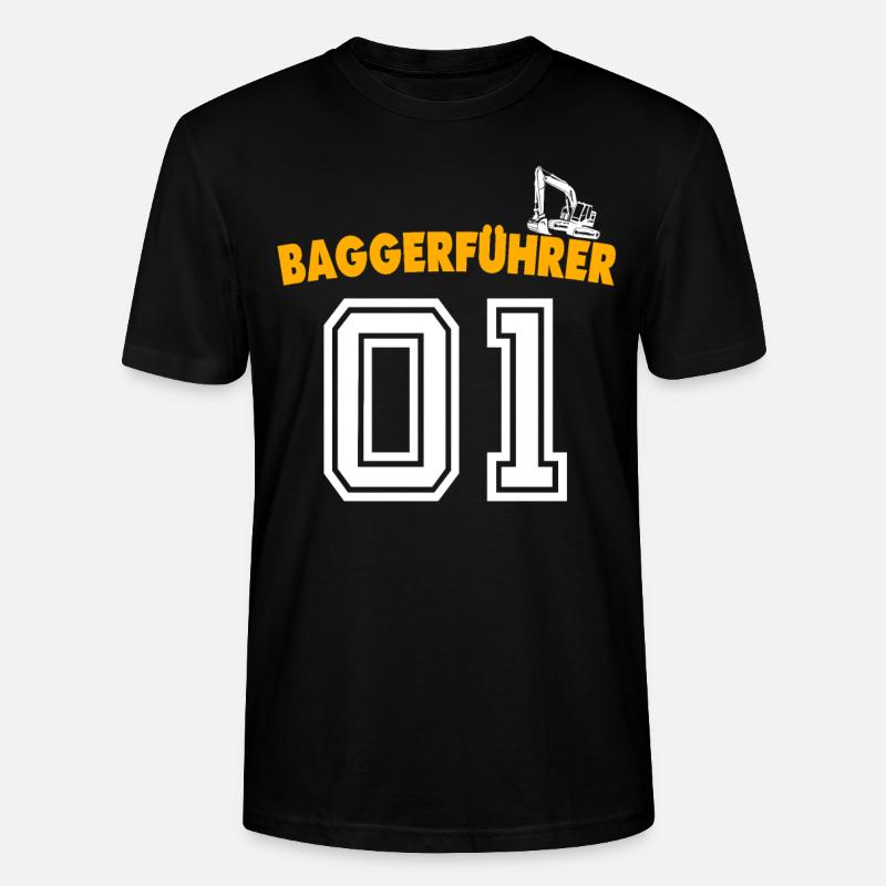 Baggerführer Bagger Baggerfahrer - Stanley/Stella Unisex Bio-T-Shirt CRAFTER - Schwarz