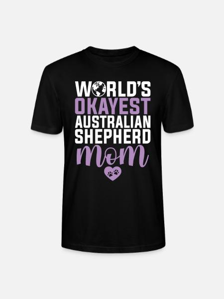 Australian Shepherd Gifts - Stanley/Stella CRAFTER Unisex Organic T-Shirt - black