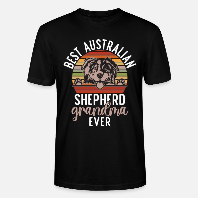 Cadeaux de berger australien - T-shirt bio CRAFTER Stanley Stella Unisexe - noir