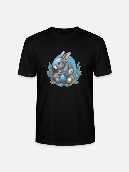 Easter Bunny - Stanley/Stella CRAFTER Unisex Organic T-Shirt - black