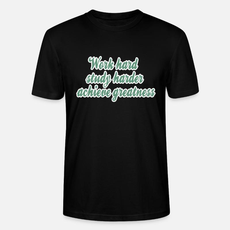 Motivation du succès Dire - T-shirt bio CRAFTER Stanley Stella Unisexe - noir