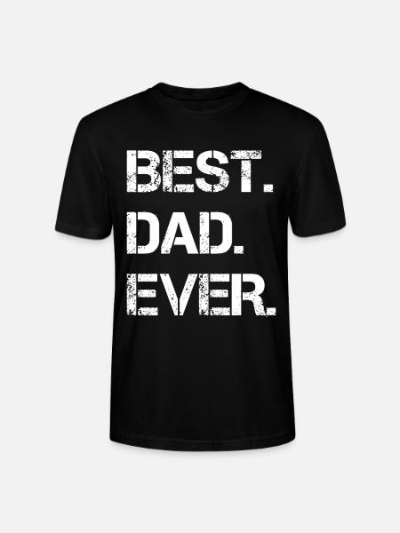 Best Dad Ever - Stanley/Stella CRAFTER Unisex Organic T-Shirt - black