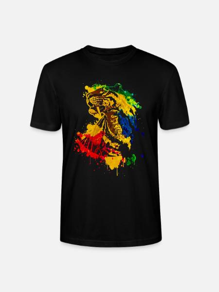 Saber-toothed tiger - Stanley/Stella CRAFTER Unisex Organic T-Shirt - black