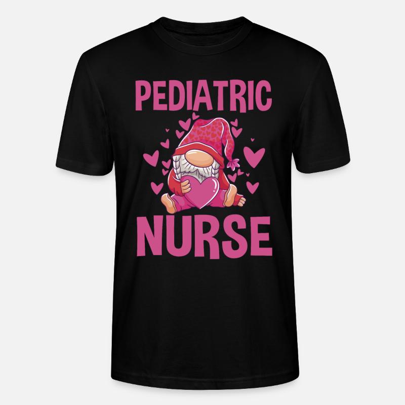 Kinderkrankenschwester Gnom - Stanley/Stella Unisex Bio-T-Shirt CRAFTER - Schwarz