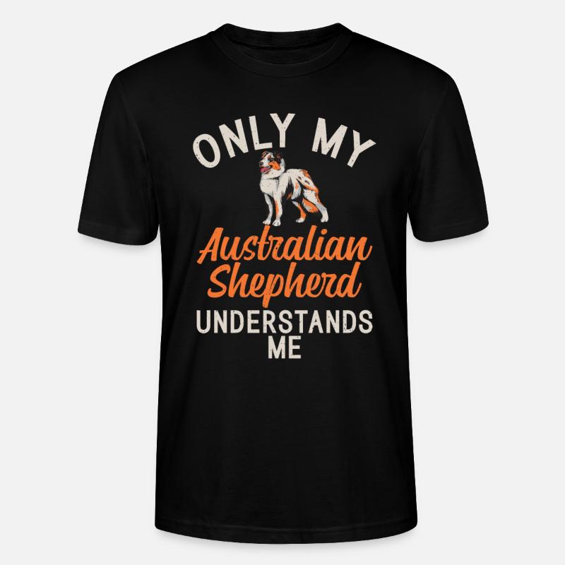 Australian Shepherd Geschenke - Stanley/Stella Unisex Bio-T-Shirt CRAFTER - Schwarz