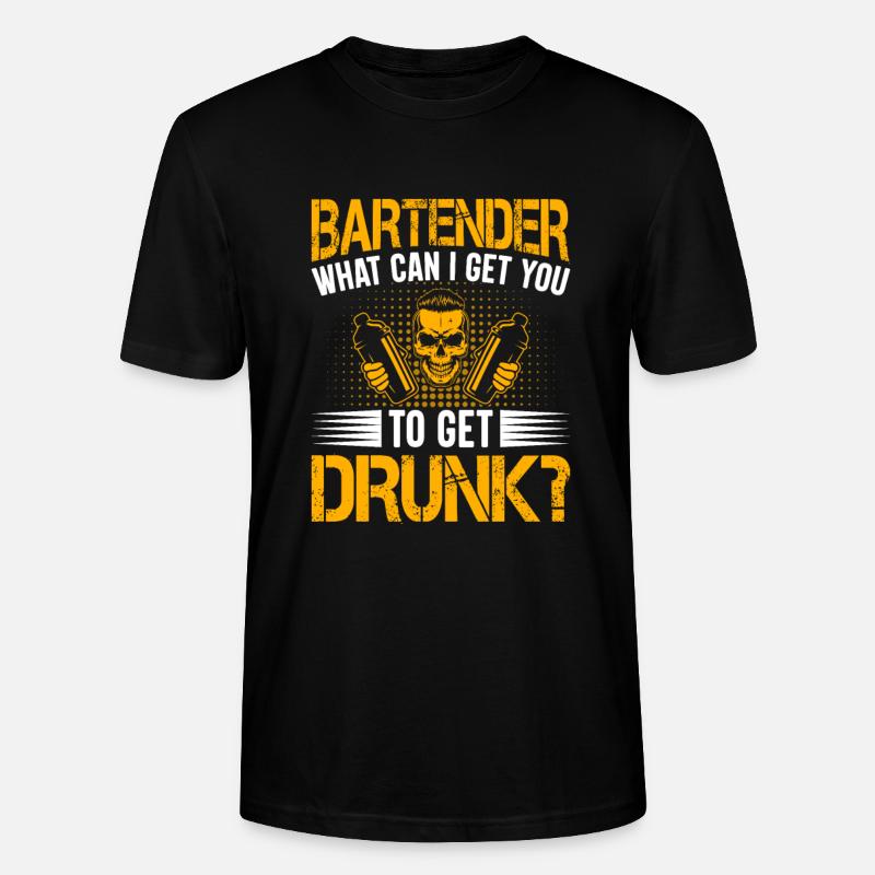 Kellnerin Barkeeper Kellner Barkeeper - Stanley/Stella Unisex Bio-T-Shirt CRAFTER - Schwarz