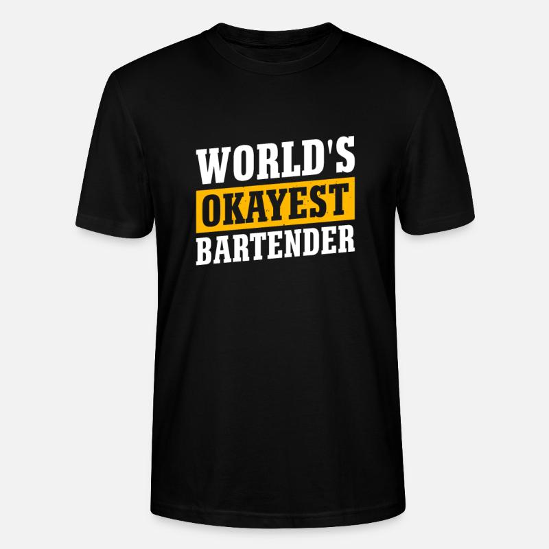 Serveuse Barman Serveur serveur - T-shirt bio CRAFTER Stanley Stella Unisexe - noir