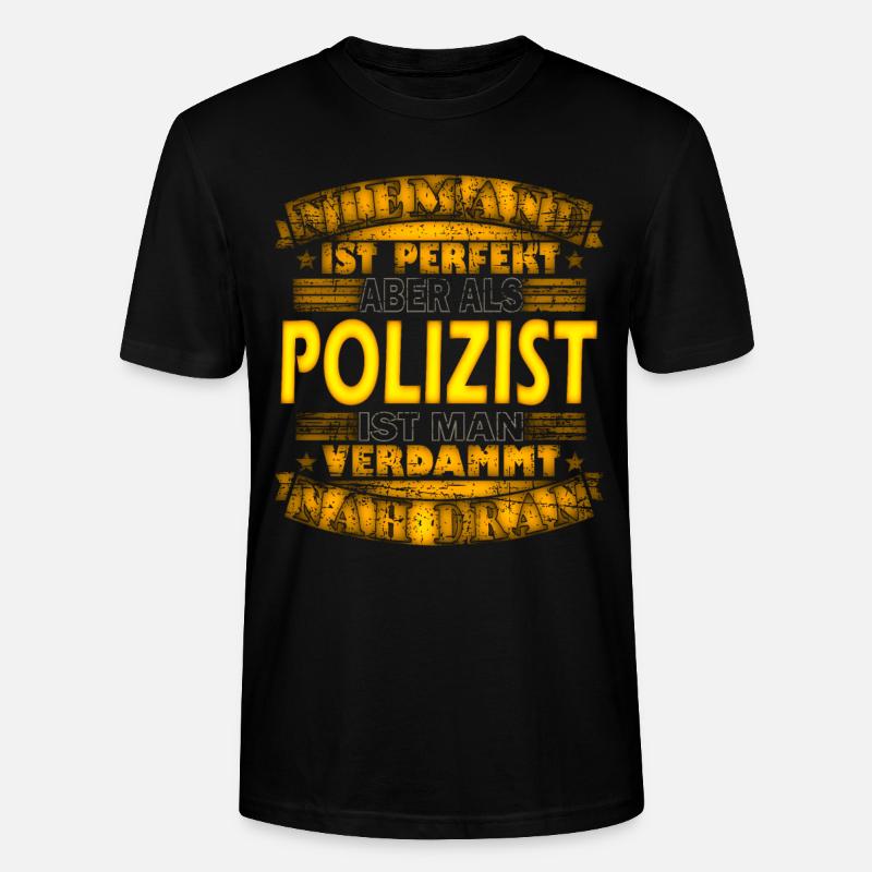 Polizist - Stanley/Stella Unisex Bio-T-Shirt CRAFTER - Schwarz