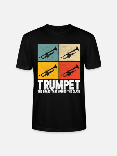 Trumpet Trumpet Player - Stanley/Stella CRAFTER Unisex Organic T-Shirt - black