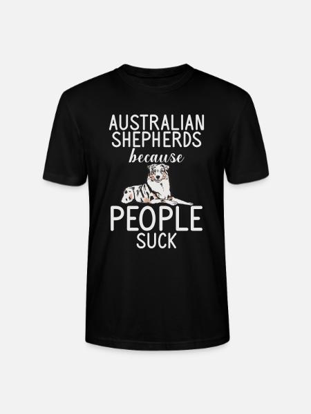 Australian Shepherd Gifts - Stanley/Stella CRAFTER Unisex Organic T-Shirt - black