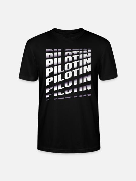 Flugzeug Spruch Pilotin - Stanley/Stella Unisex Bio-T-Shirt CRAFTER - Schwarz