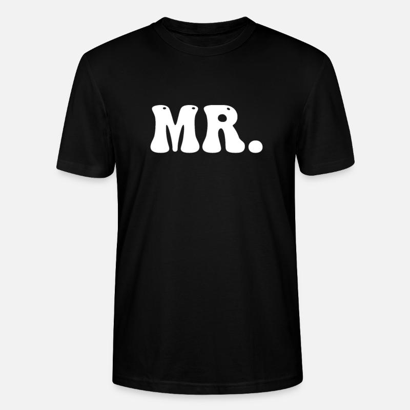 M. et Mme Partnerlook - T-shirt bio CRAFTER Stanley Stella Unisexe - noir