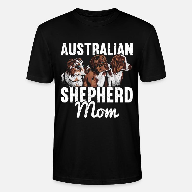 Australischer Schäferhund - Stanley/Stella Unisex Bio-T-Shirt CRAFTER - Schwarz