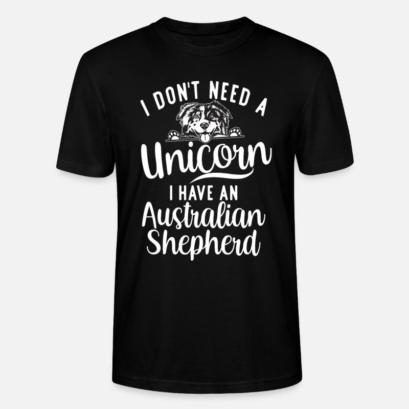 Australian Shepherd Geschenke - Stanley/Stella Unisex Bio-T-Shirt CRAFTER - Schwarz