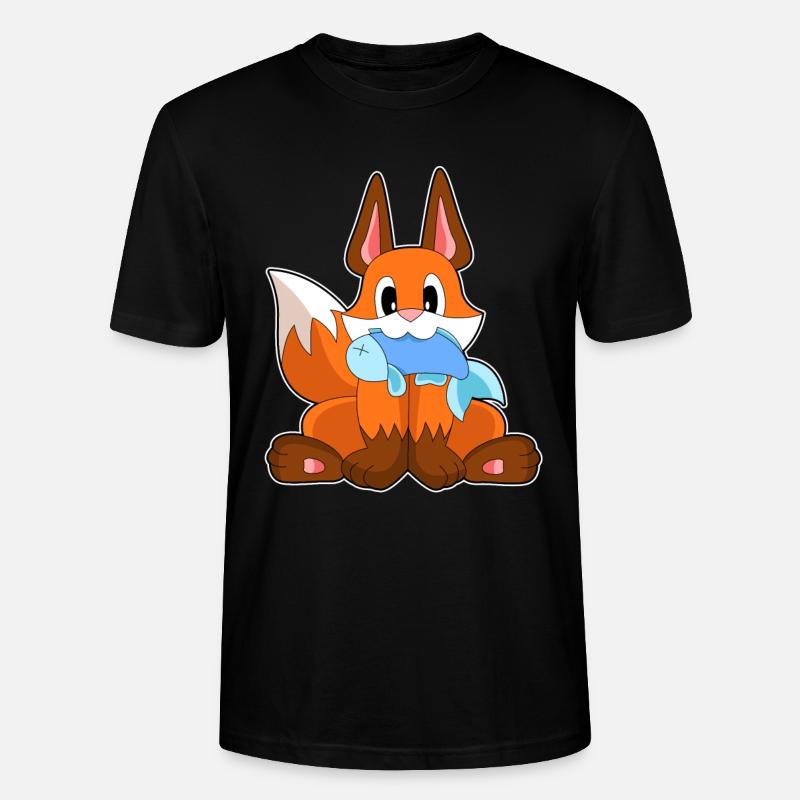 Poisson-renard - T-shirt bio CRAFTER Stanley Stella Unisexe - noir