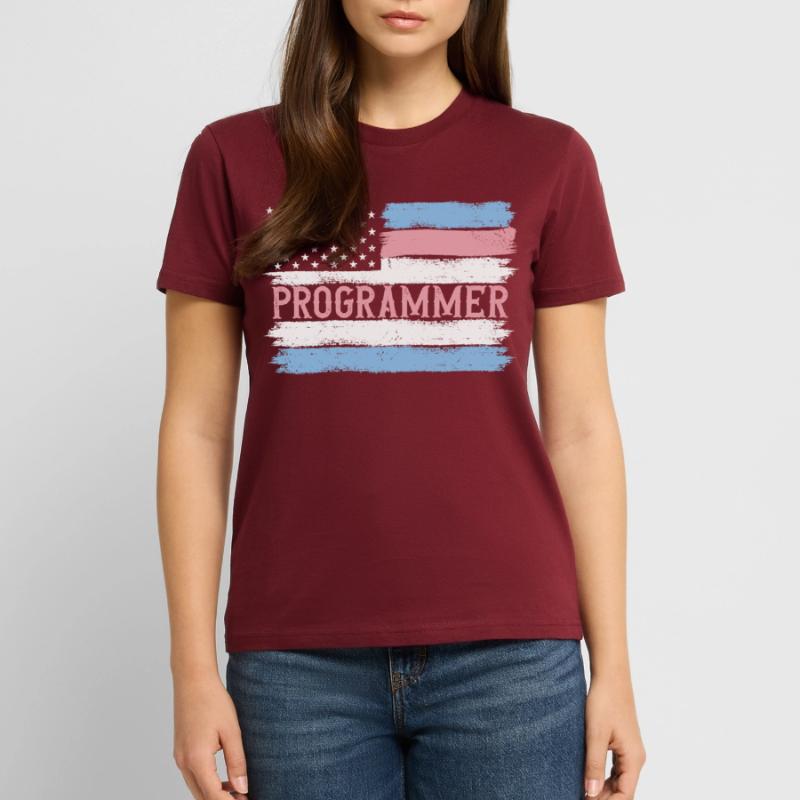 US Pride Web Developer Informatics Gift Idea T-shirt bio CRAFTER Stanley Stella Unisexe